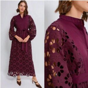 TUCKERNUCK (NWT) Lace Calliope Maxi Dress, Merlot, Size XL